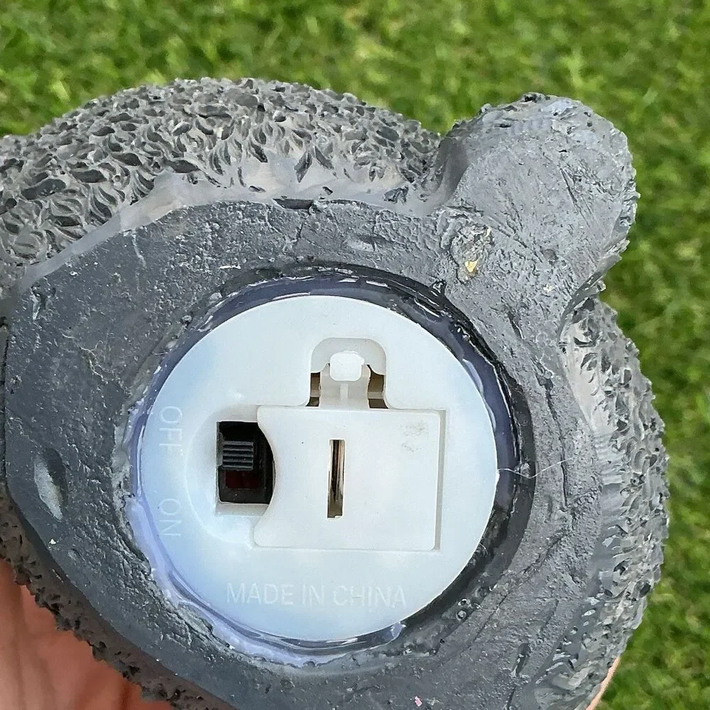 Totoro Style LED Light Figurine Gray Forest Spirit Resin Night Light 4”